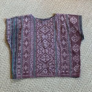 Vintage rug print shirt